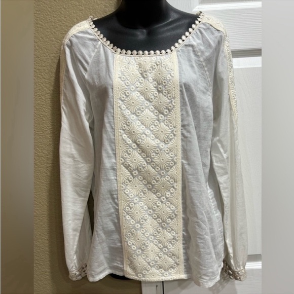 Tory Burch Ivory Embroidered Top Blouse
Size: 8 Tory Burch - Picture 7 of 13
